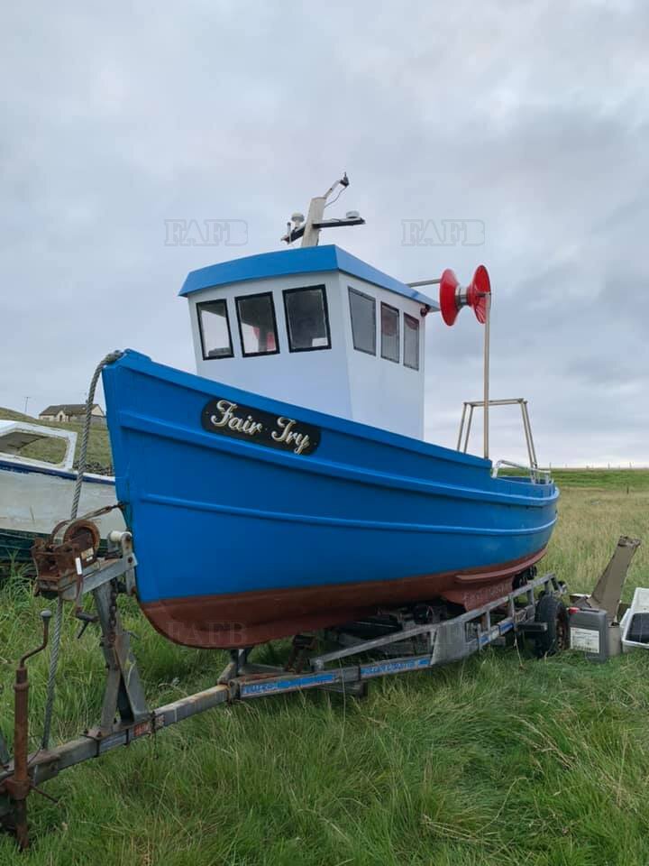 Converted lifeboat/rowing boat